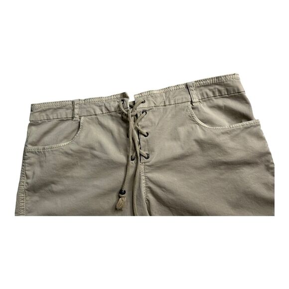 MARRAKECH SOLID Drawstring SHORTS SOFT Cotton‎ Khaki SZ 30 - Picture 2 of 14